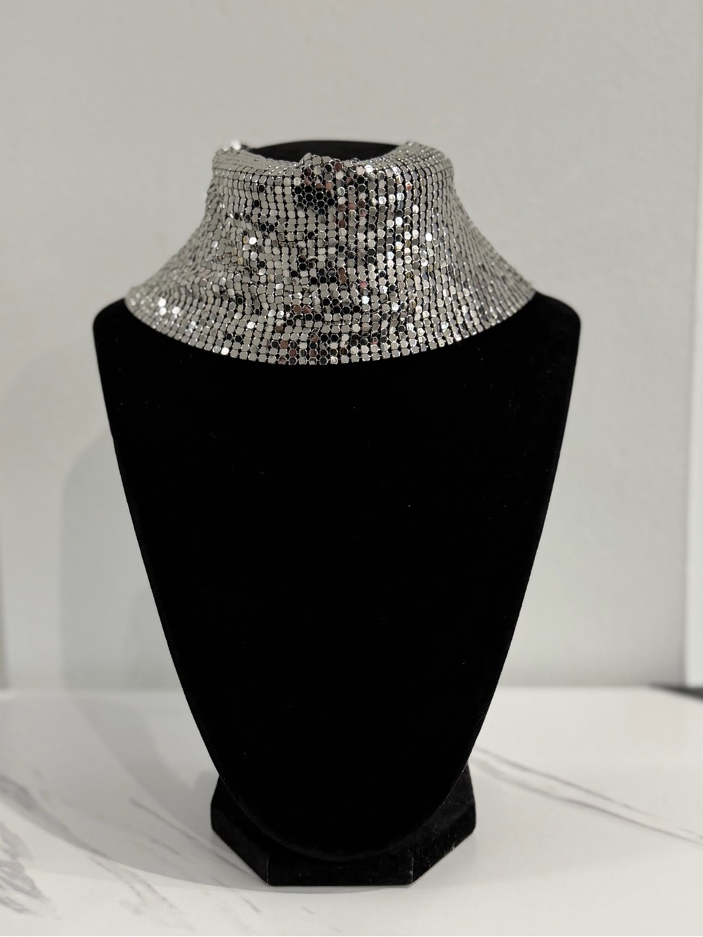 Silver Chainmail Choker Necklace - Women Jewelry